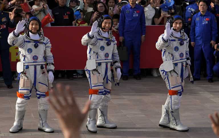 Watch: China launches manned spaceship to Tiangong space station for six months