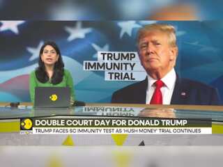 Trump immunity trial: Trump faces SC immunity test as 'hush money trial' continues