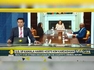US Vice President Kamala Harris hosts Kim Kardarshian at White House to talk criminal justice reform