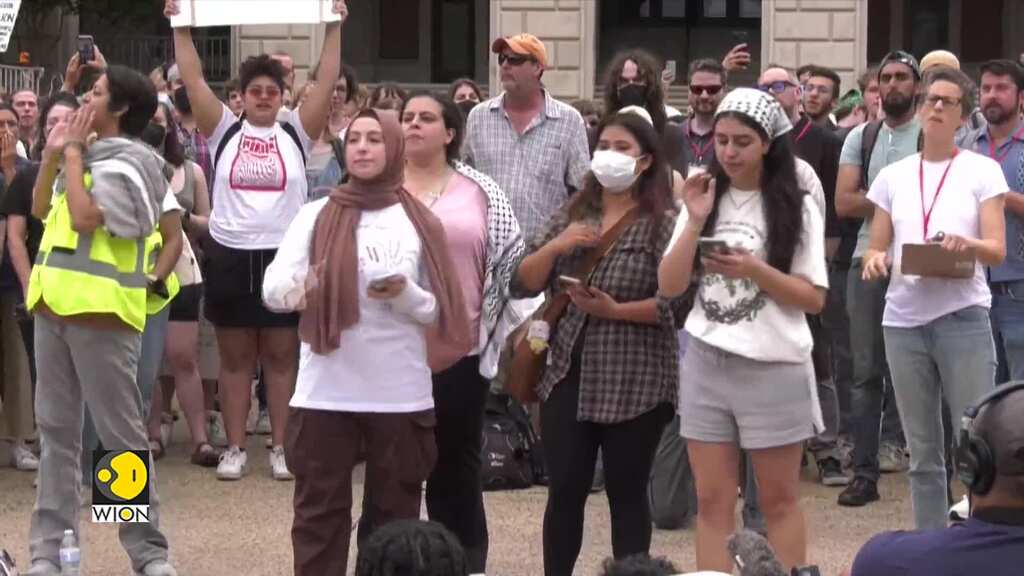 Israel Hamas war: Hundreds of students arrested across campuses in US