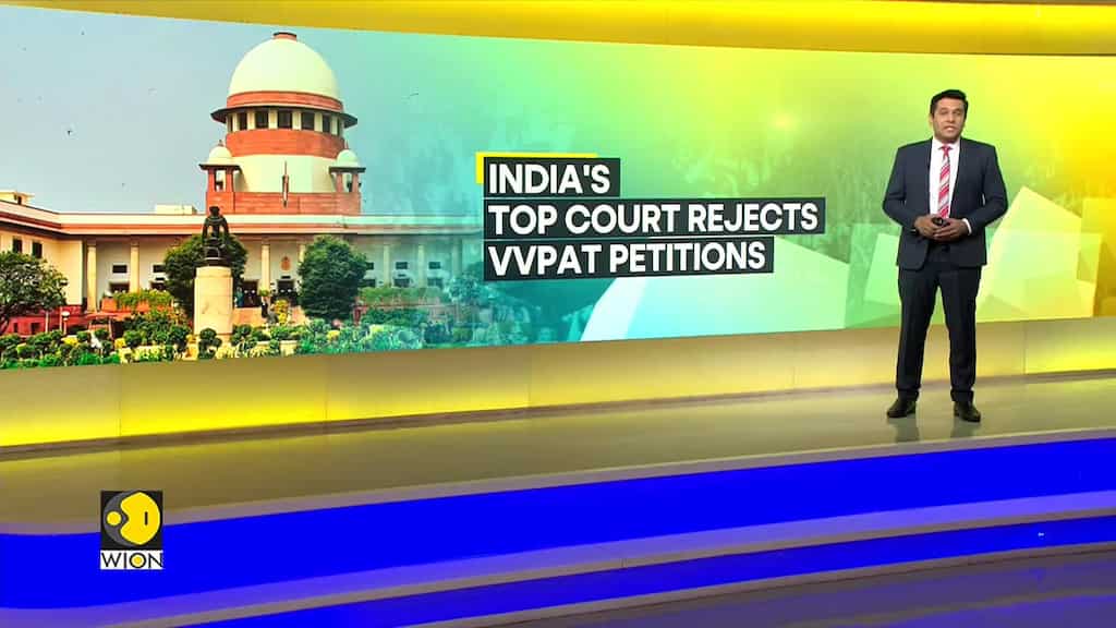 India General Elections: SC rejects VVPAT petitions, denies pleas for 100% verification of votes