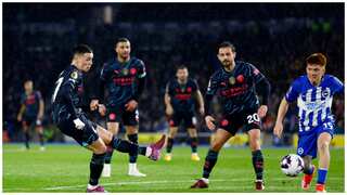 Premier League: Manchester City thrash Brighton to keep pressure on Arsenal