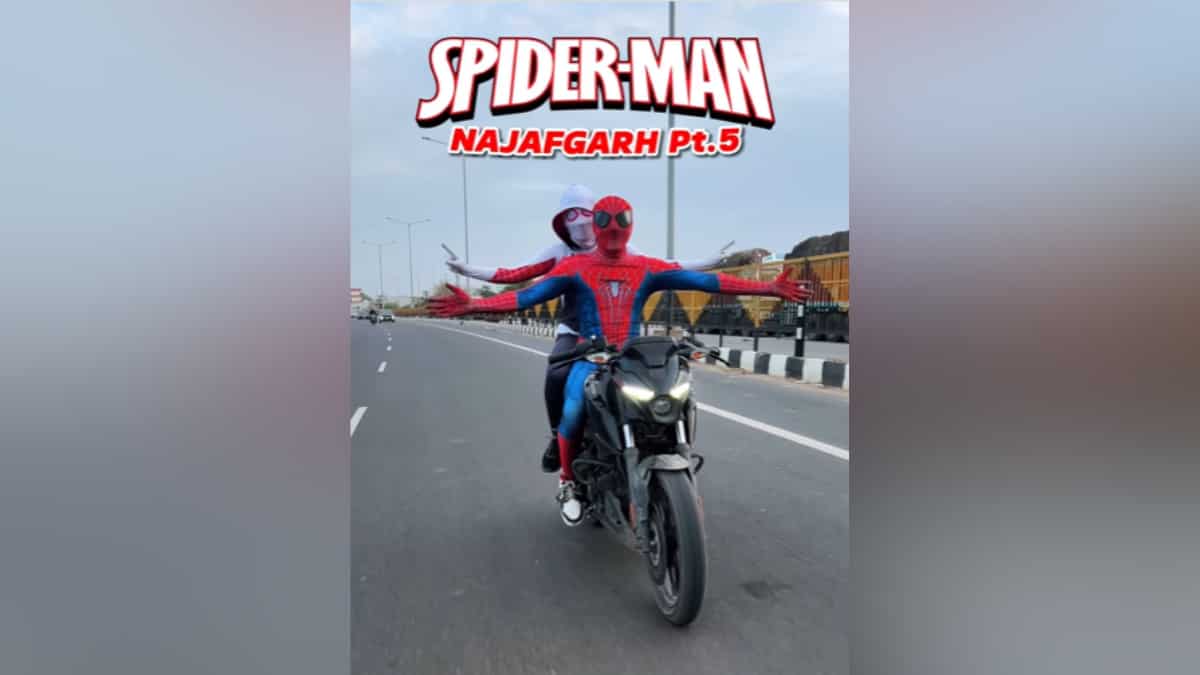 That ain't no superhero: 'Spiderman Couple' pays with arrest and a hefty fine for bike stunt