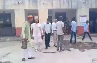 Lok Sabha Elections 2024: Groom reaches polling station with 'Baraat' to cast vote - Watch 
