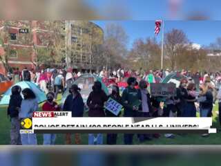 BREAKING: Police detain 100 as pro-Palestinian camp cleared at US university