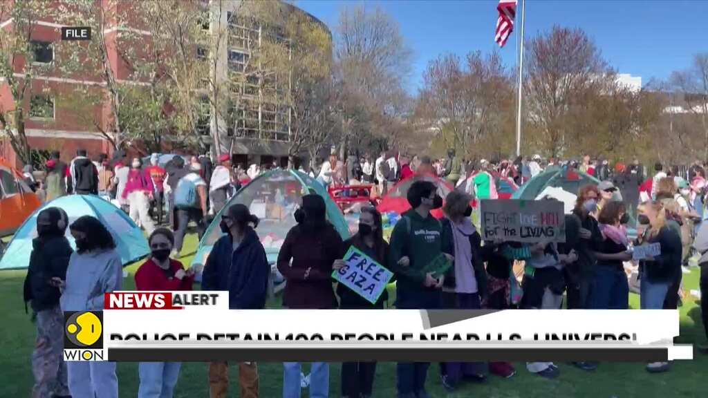 BREAKING: Police detain 100 as pro-Palestinian camp cleared at US university