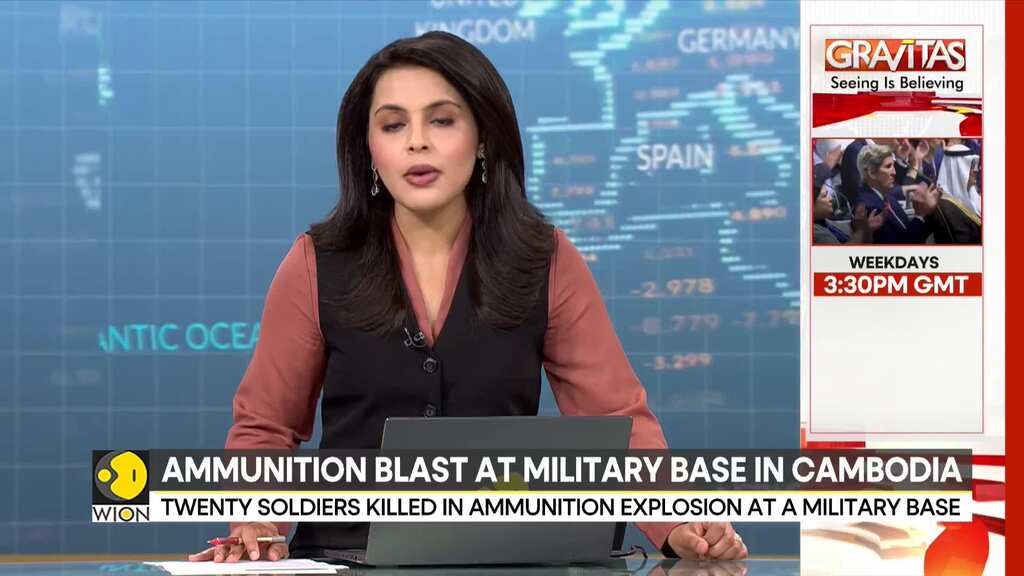 Ammunition explosion at Cambodia military base kills 20 soldiers