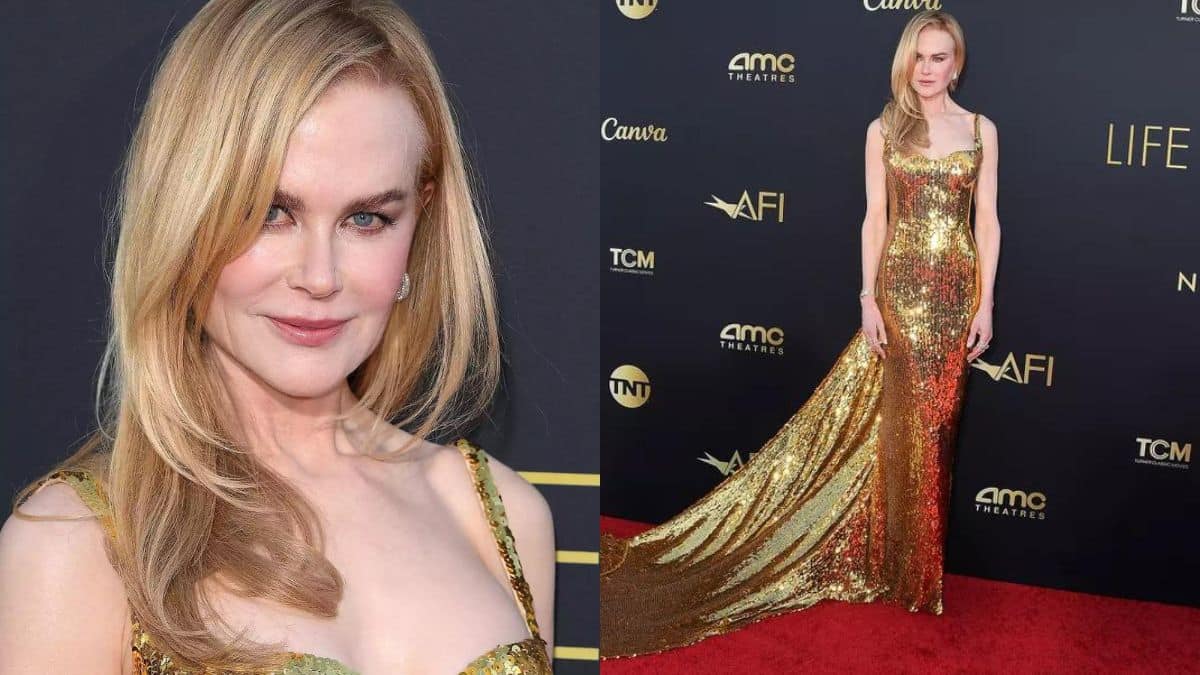 Nicole Kidman makes a grand entrance at the 49th AFI Life Achievement
