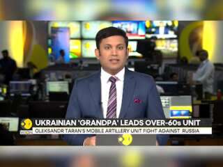 Ukrainian 'Grandpa' leads over-60s unit fighting Russian forces for free