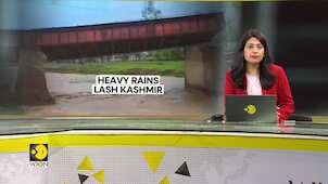 India: Rainfall triggers flash floods in Jammu & Kashmir, MeT department predicts more rainfall