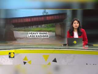 India: Rainfall triggers flash floods in Jammu & Kashmir, MeT department predicts more rainfall