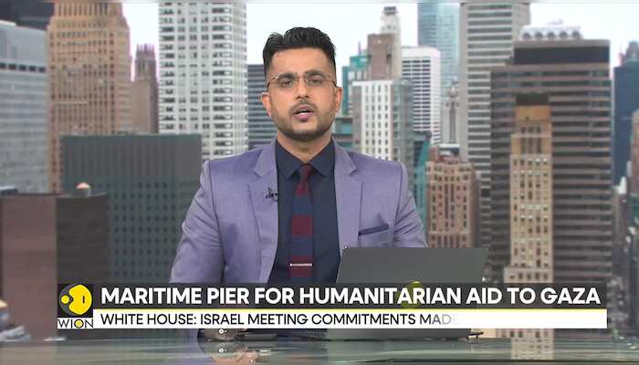 Israel-hamas war: Pentagon confirms Gaza aid pier has began, to become operational by early May