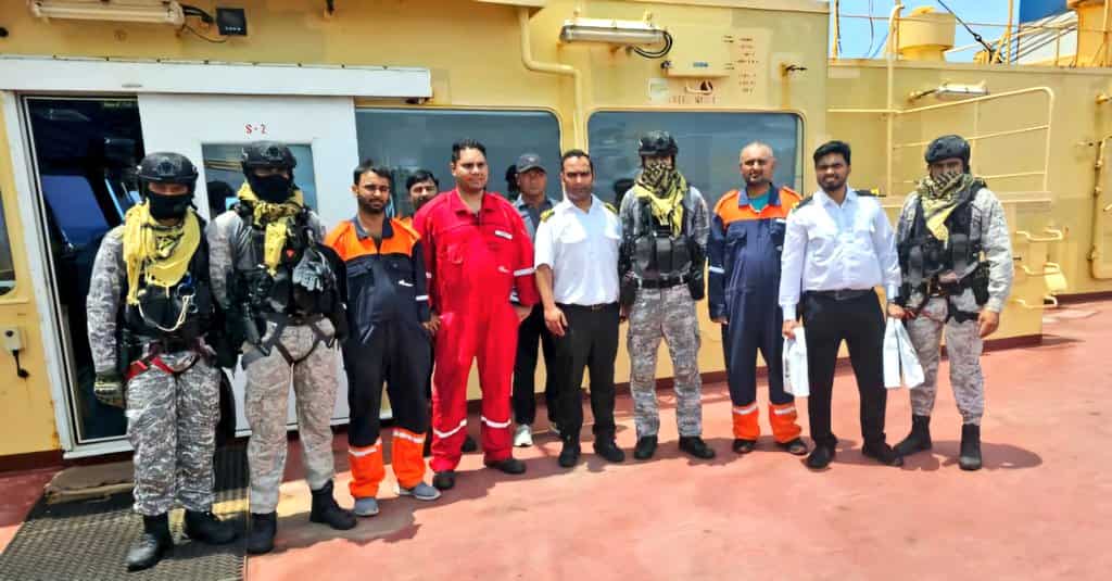 Indian Navy assists Panama-flagged crude oil tanker after it comes under Houthi missile attack Indian Navy assists Panama-flagged crude oil tanker after it comes under Houthi missile attack