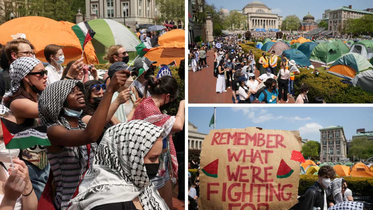 Columbia University suspends student protesters for defiance of ultimatum to disperse