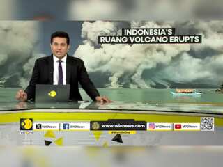 Mount Ruang Eruption: Indonesia’s Mount Ruang volcano erupts again, authorities evacuate over 12,000 people | WION