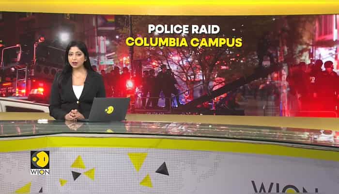 Protests rock US colleges: Protesters chant 'free Palestine' slogans at Columbia University