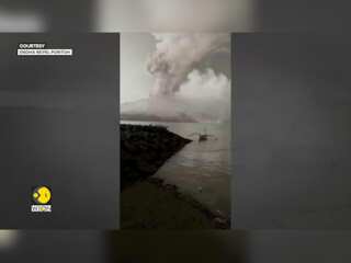Indonesia’s Mount Ruang volcano erupts again
