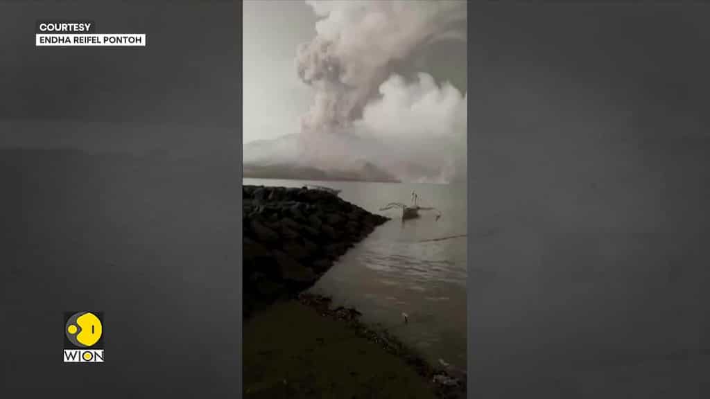 Indonesia’s Mount Ruang volcano erupts again