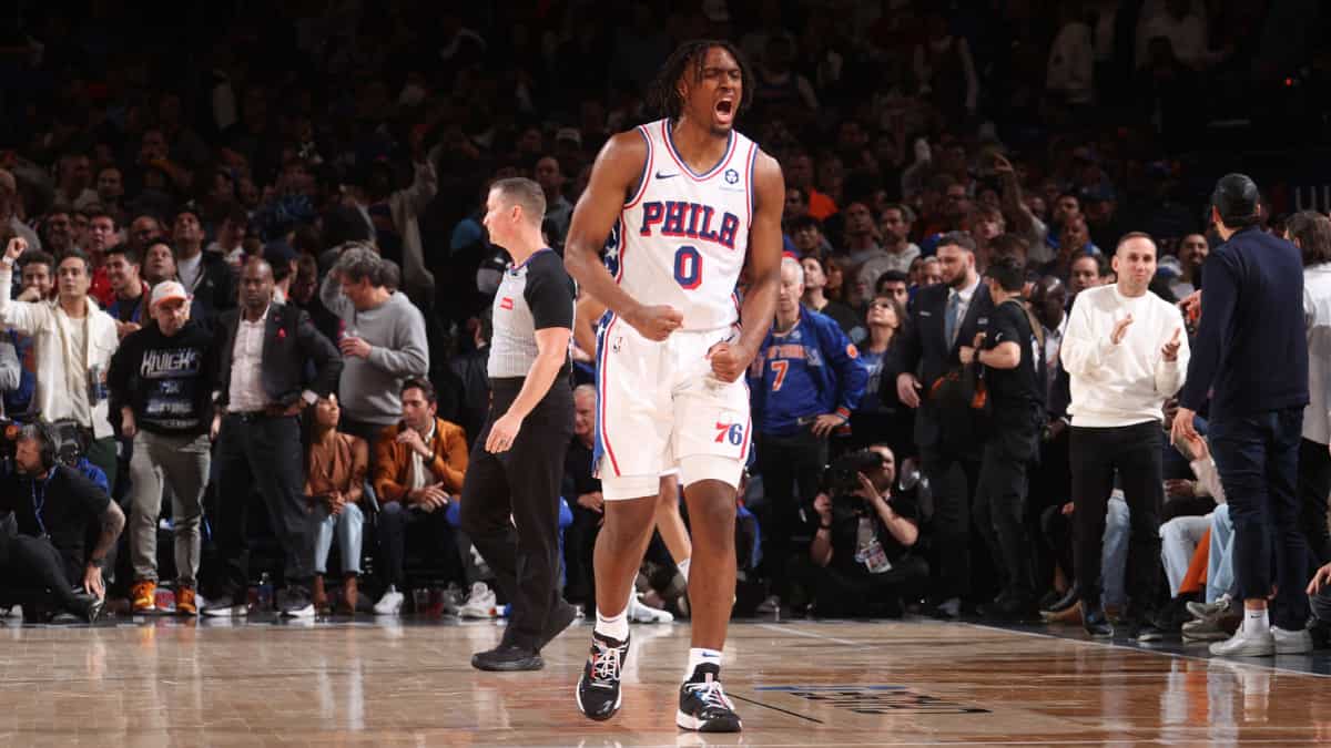 Playoffs Round 1: VIDEO | Tyrese Maxey's 7-1 run in last seconds sends Game 5 in OT before 76ers win vs Knicks Playoffs Round 1: VIDEO | Tyrese Maxey's 7-1 run in last seconds sends Game 5 in OT before 76ers win vs Knicks