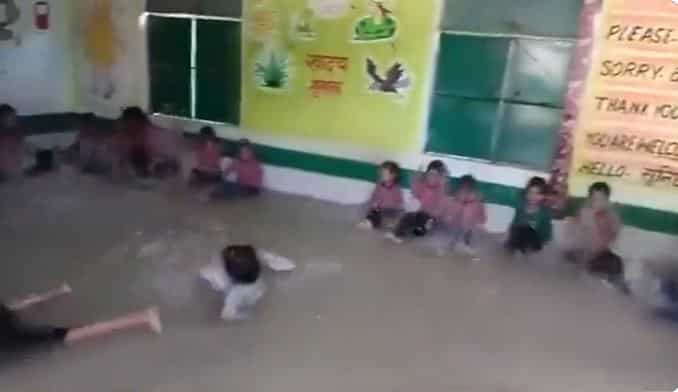 Watch: Indian school turns classroom into swimming pool to beat the heat