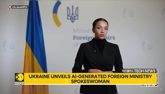 Ukraine unveils AI-generated Foreign Ministry spokeswoman