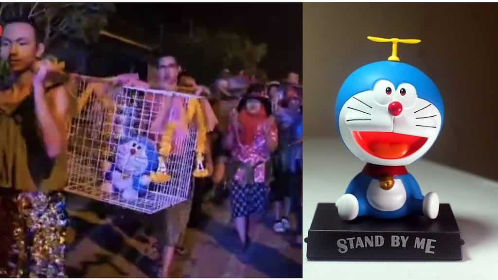 Thai villagers stage 'Doraemon parade' to appease rain gods in sweltering heat: WATCH