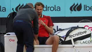 Madrid Open: Medvedev retires injured as top seed Iga Swiatek reaches consecutive final