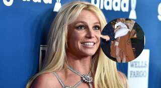 Britney Spears walks out of posh hotel barefoot after heated fight with boyfriend, then says...