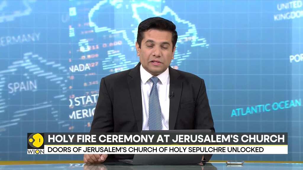 Holy Fire ceremony at Jerusalem Church of Holy Sepulchre, doors unlocked and security tightened