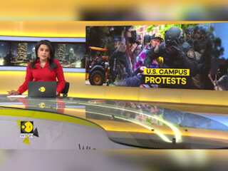 US campus protests: Pro-Palestinian protestors clash with police
