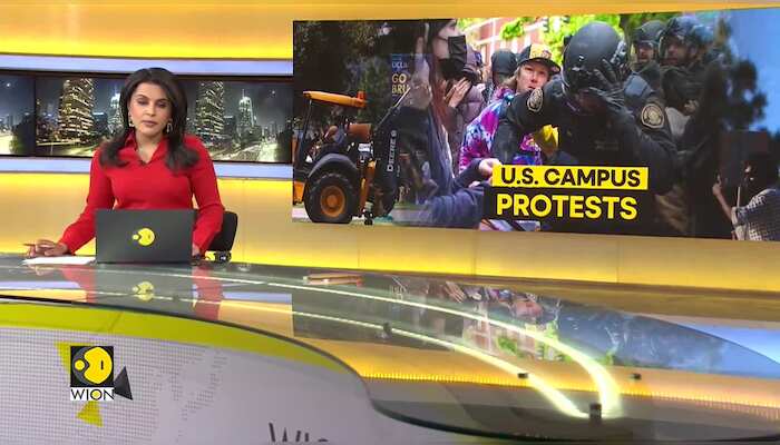 US campus protests: Pro-Palestinian protestors clash with police