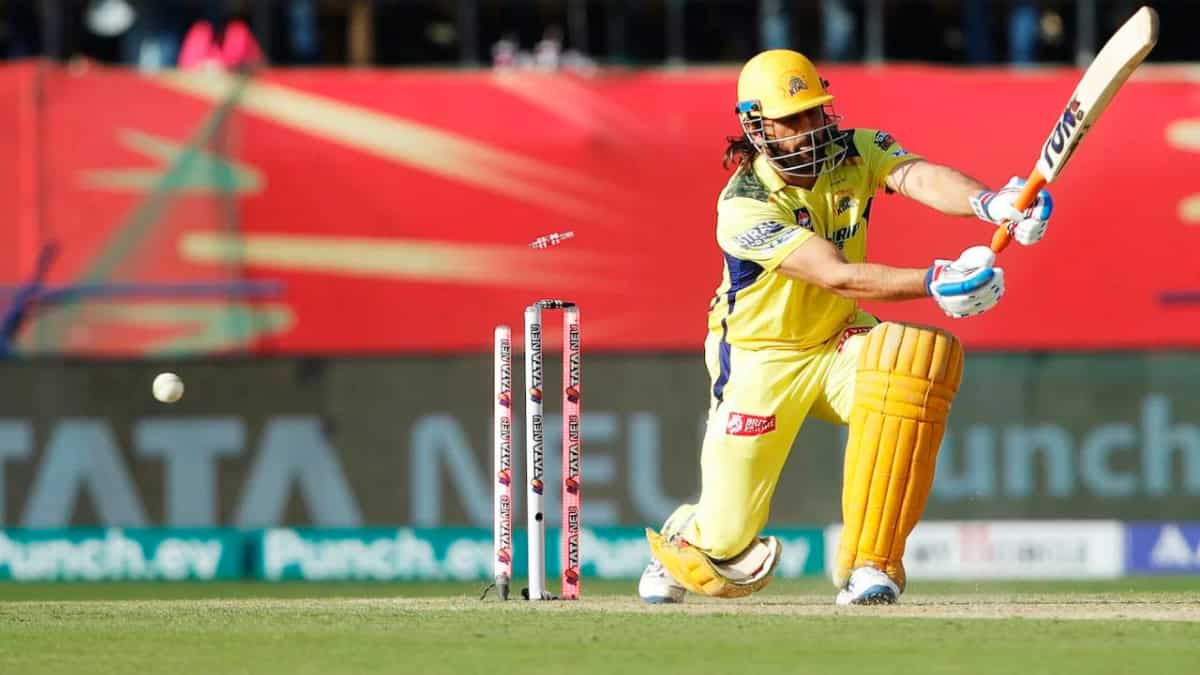 IPL 2024: VIDEO | MS Dhoni bowled for duck by Harshal Patel in CSK vs PBKS