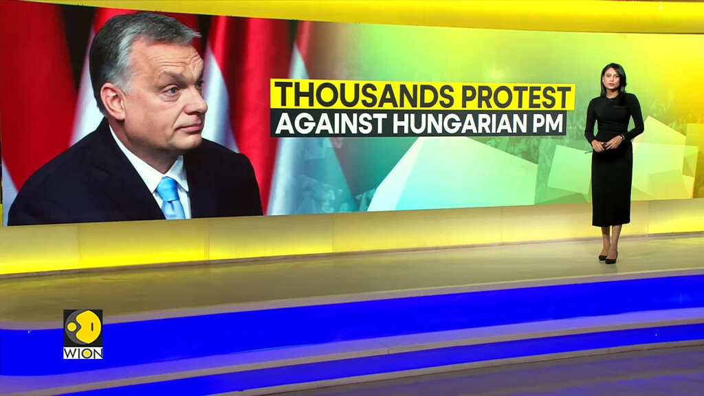 Hungarians protest against PM Viktor Orban
