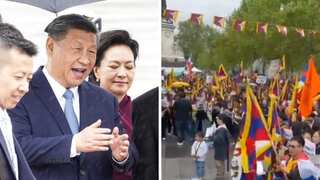 Xi Jinping in France: Chants of 'Free Tibet' echo in Paris streets amid Chinese leader's state visit