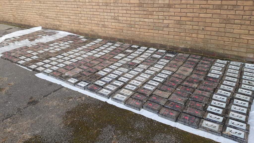 Half a tonne cocaine worth over $50 million recovered from car park of a UK pub