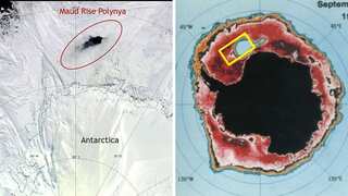 Antarctica has a giant sea ice hole, as big as Switzerland. Here’s why it keeps reappearing