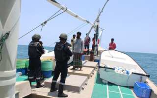 Watch: Indian Coast Guard detains Iranian boat off Kerala, six Indian fishermen rescued