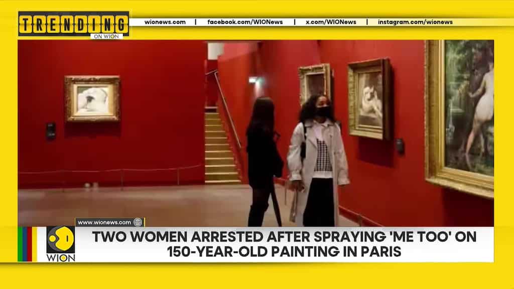 Two women arrested after spraying 'Me too' on 150-year-old painting in Paris | Trending on WION
