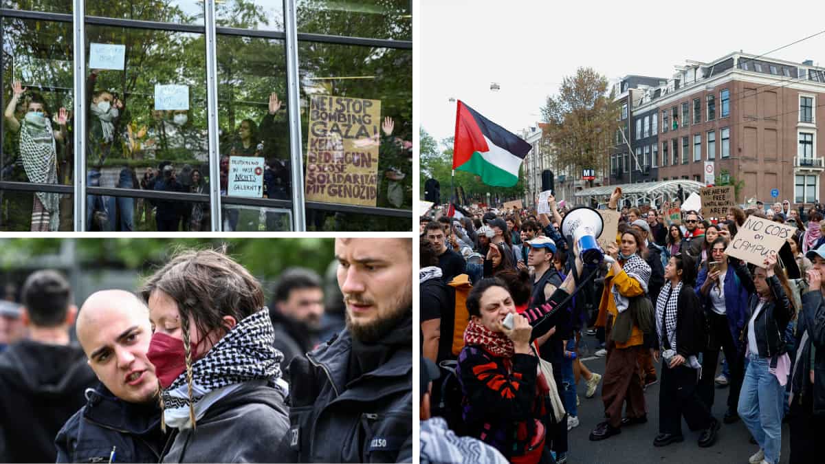 Pro-Palestinian student protests spark clashes, arrests as campus demonstrations spread across Europe