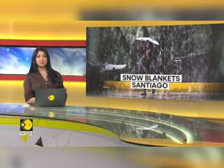 Chile turns chilly as rare, snowfall hits Santiago