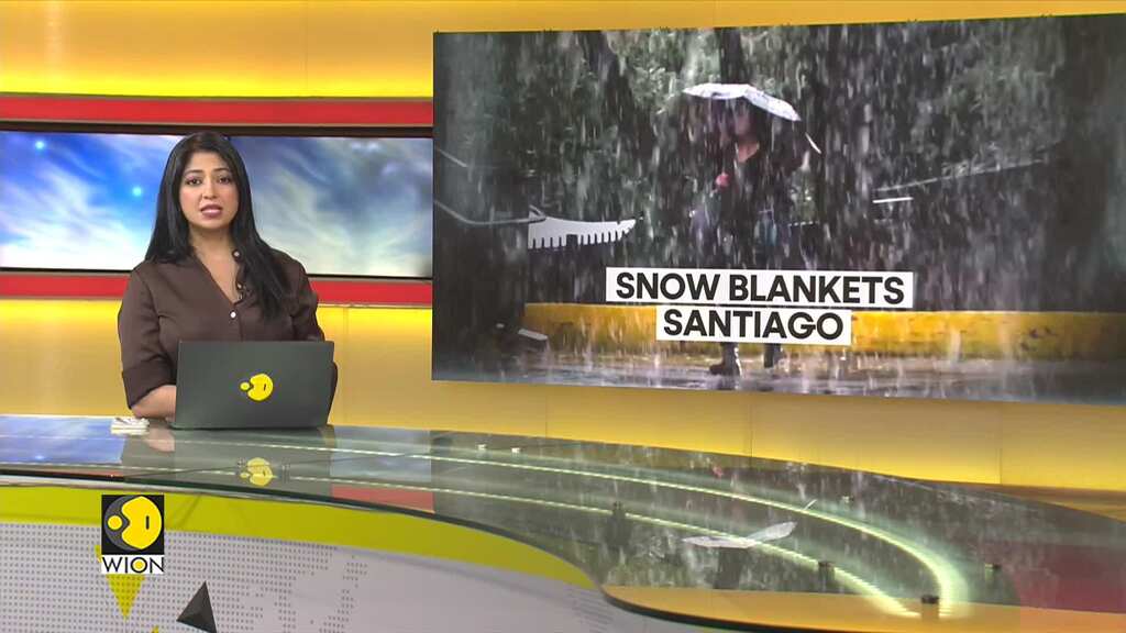 Chile turns chilly as rare, snowfall hits Santiago