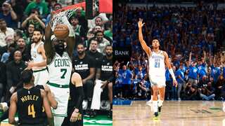 Playoffs: Boston Celtics beat Cavaliers, Thunder rout Dallas Mavericks in Game 1 of conference semis