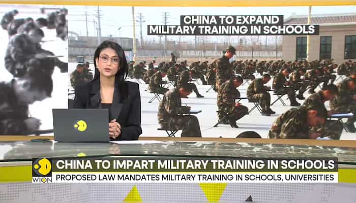 China to impart military training in school