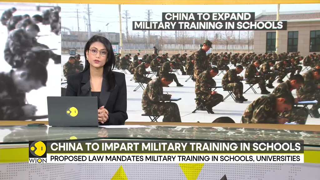 China to impart military training in school