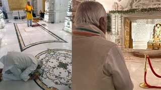 Watch: Kerala Guv Arif Mohammad Khan bows before Ram Lalla in Ayodhya