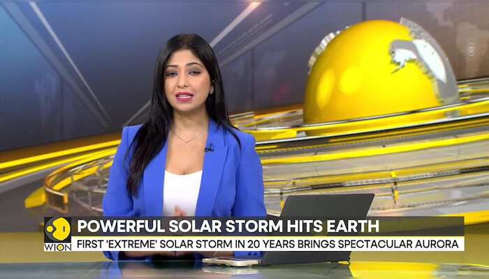 Strong solar storm hits earth; threatens to disrupt communication & power grids