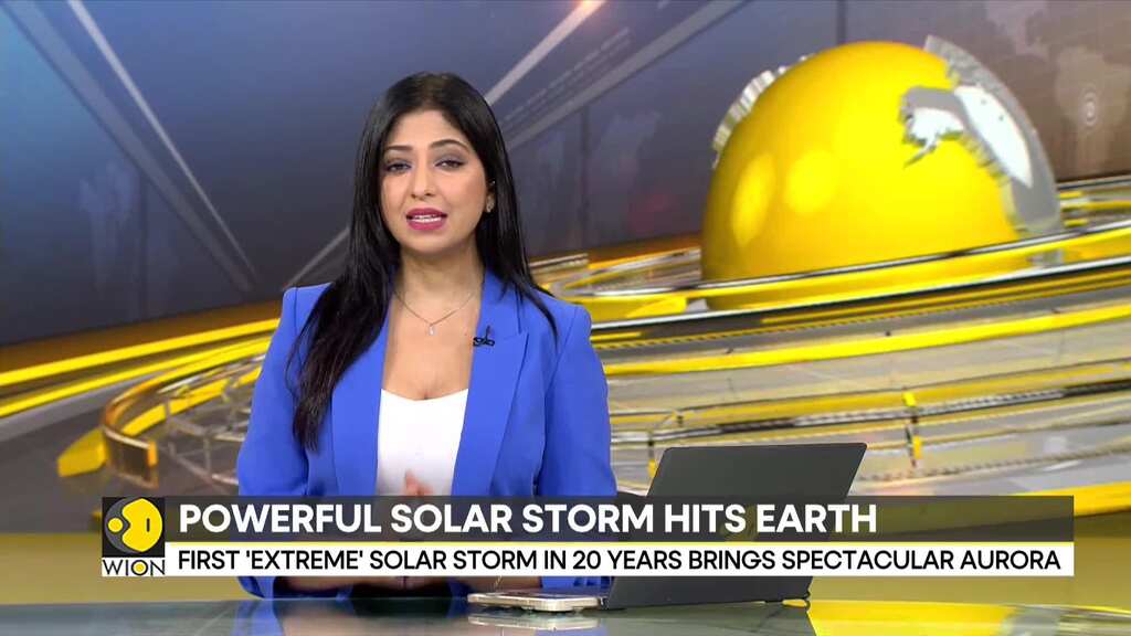 Strong solar storm hits earth; threatens to disrupt communication & power grids