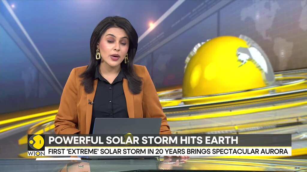 Strong solar storm hits earth; threatens to disrupt communication & power grids