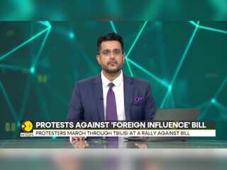 Georgia: Protest march through Tbilisi against 'foreign influence' bill