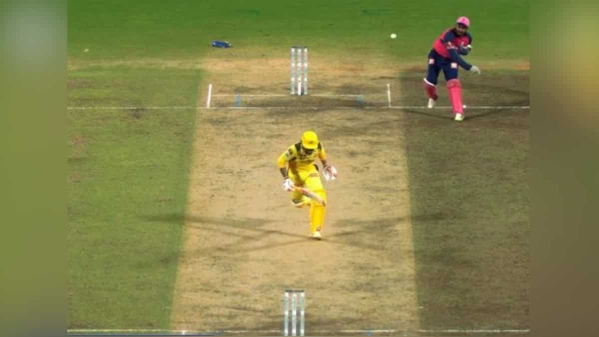 IPL 2024: WATCH - Ravindra Jadeja dismissed for obstructing the field against Rajasthan Royals